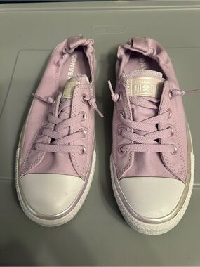 Converse Lilac Canvas Slip-On Low Top Sneakers